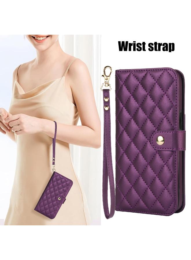 اس-توب جراب هاتف Google Pixel 9 Crossbody متعدد الوظائف من الجلد على شكل معين - Image 2