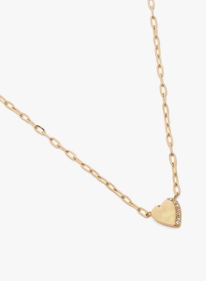 GUESS Heart Necklace And  Studs - Image 3