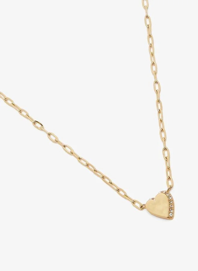 GUESS  Heart Necklace And  Studs for Women | Best Price UAE