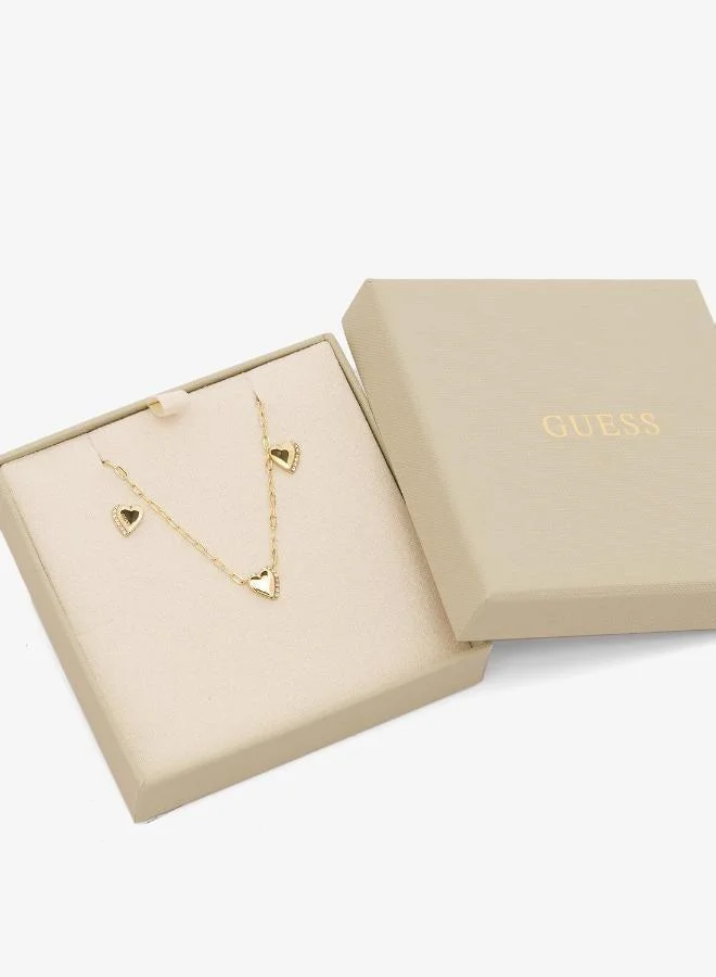 GUESS  Heart Necklace And  Studs for Women | Best Price UAE