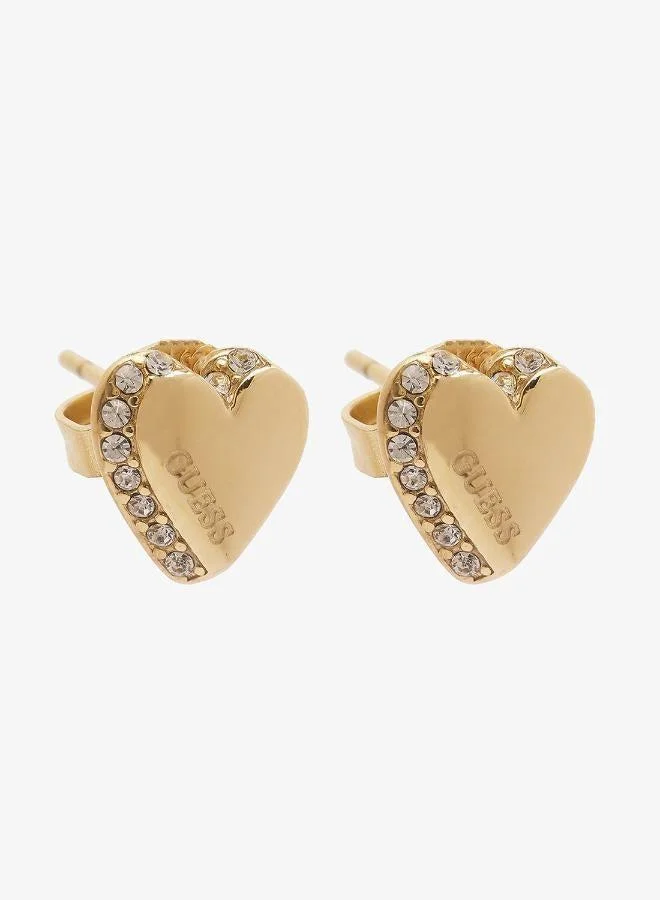 GUESS  Heart Necklace And  Studs for Women | Best Price UAE