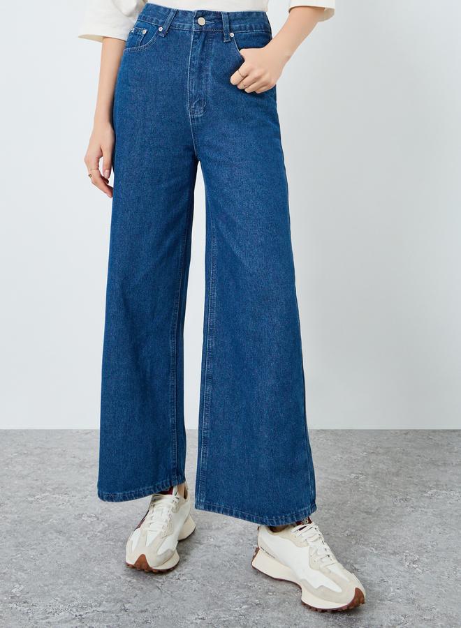 Styli Women High Rise Wide Leg Jeans - Image 2