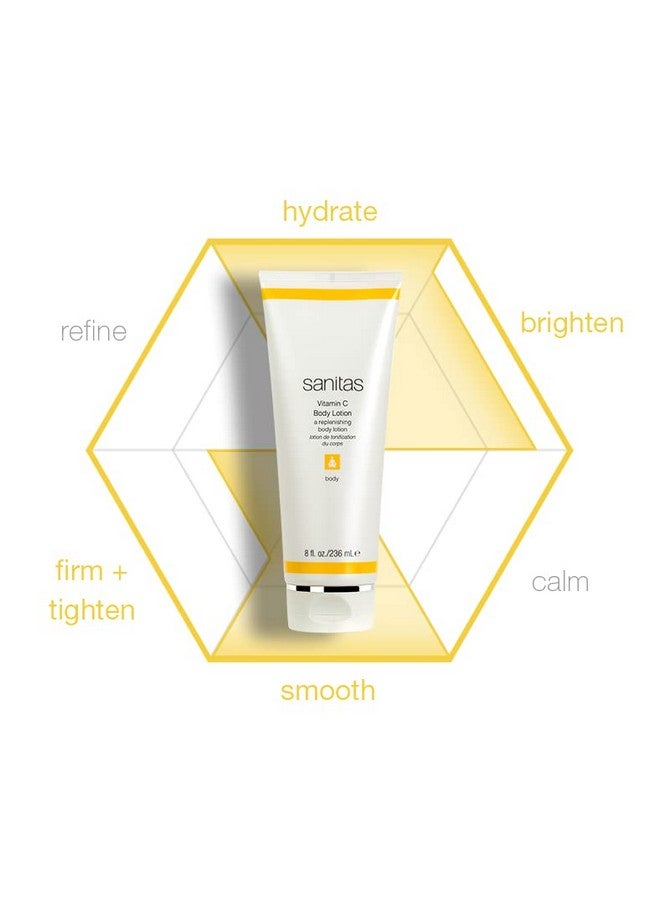 Sanitas Skincare Vitamin C Body Lotion Brightening Antioxidants Shea Butter 8 Ounces - Image 3
