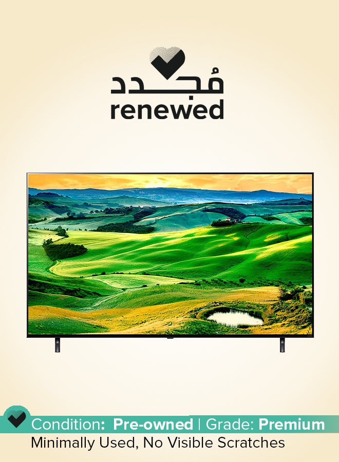LG Renewed -  75 -Inch Smart QNED TV - 4K - 120Hz 75QNED80 Black - Image 1