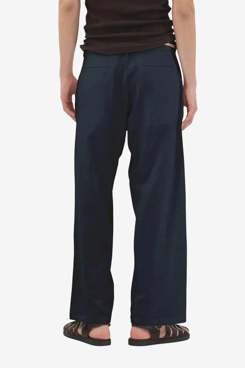 Giesto Navy Blue GIESTO Men's Cotton Suit Pants for Men | Best Price UAE