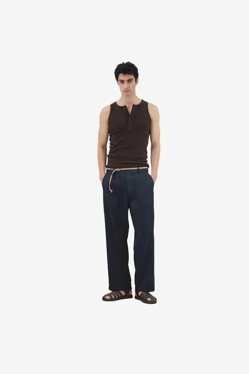 Giesto Navy Blue GIESTO Men's Cotton Suit Pants for Men | Best Price UAE