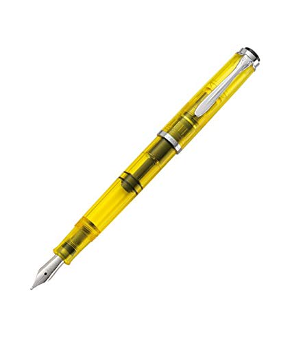 PELIKAN Classic M205 Duo Highlighter Yellow Fountain Pen ? (BB Nib - Image 1