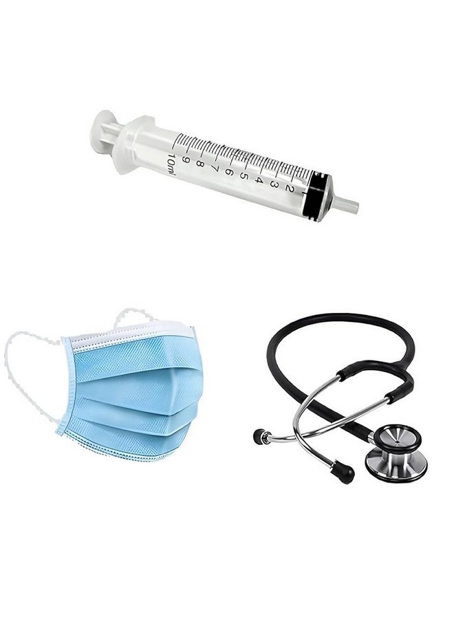 Fancy Dress Kids Doctor Roleplay Playset (Doctor Coat, Stethoscope & Mask)  - Image 4