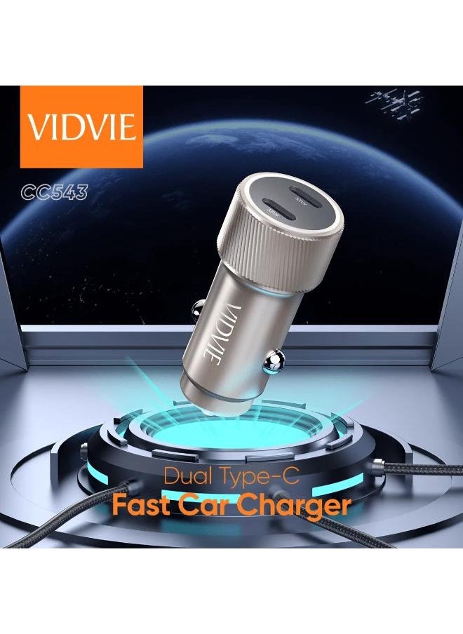 Vidvie - Vidvie 33W Fast Charging Car Charger with Dual USB Ports and USB Type-C to Lightning Cable - Image 1