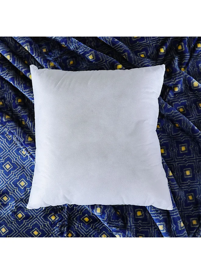 دانوب هوم Aspen Cushion Filler Pollyfiber Microfiber Living Room Decorative Lightweight Square Throw Pillow For Living Room L 45 X W 45 cm White