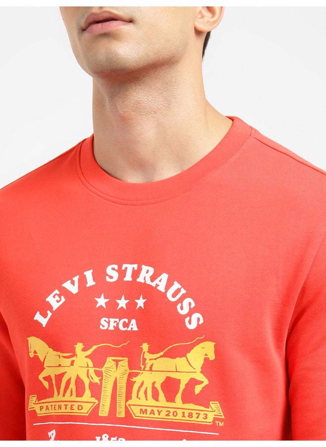 Levi's Men's Graphic Printed Crew Neck Regular Fit Sweatshirt  - Image 4