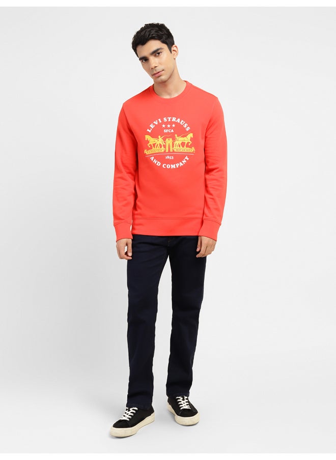 Levi's Men's Graphic Printed Crew Neck Regular Fit Sweatshirt  - Image 5