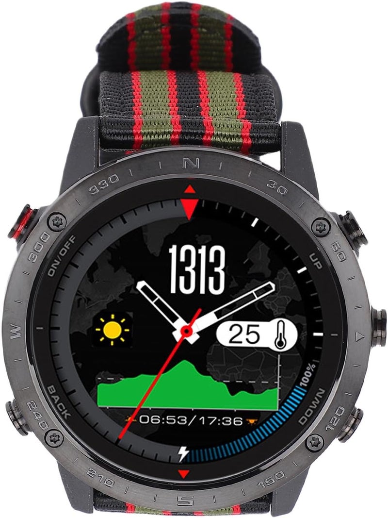 RiToEasysports 1.3 Inch Smart Dive Watch, Depth Sensor Barometer 50M Rechargeable Fitness Tracker with Call Notifications, for Men Swimming Snorkeling Diving - Image 1