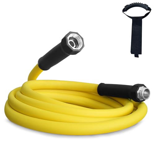 OEBLD 5/8”Inner RV Water Hose 10FT Drinking Fresh Potable Water Safe Hose for Camper/Garden/Boat/Farm/Home, No Kinking, Flexible, Wear-resistant, 150PSI Work Pressure, Yellow - Image 1