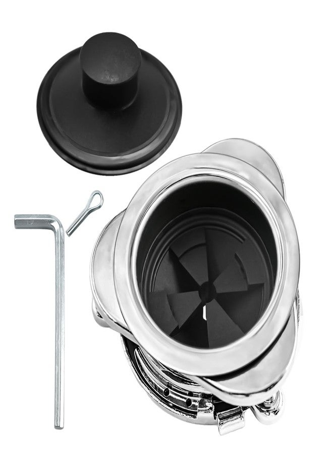 Anglepingping Garbage Disposal Flange Kit and Stopper for InSinkErator,3 Bolt Mount Stainless Steel Kitchen Sink Flange Parts with Stopper Compatible with InSinkErator Models Garbage Disposal(114mm) - Image 1