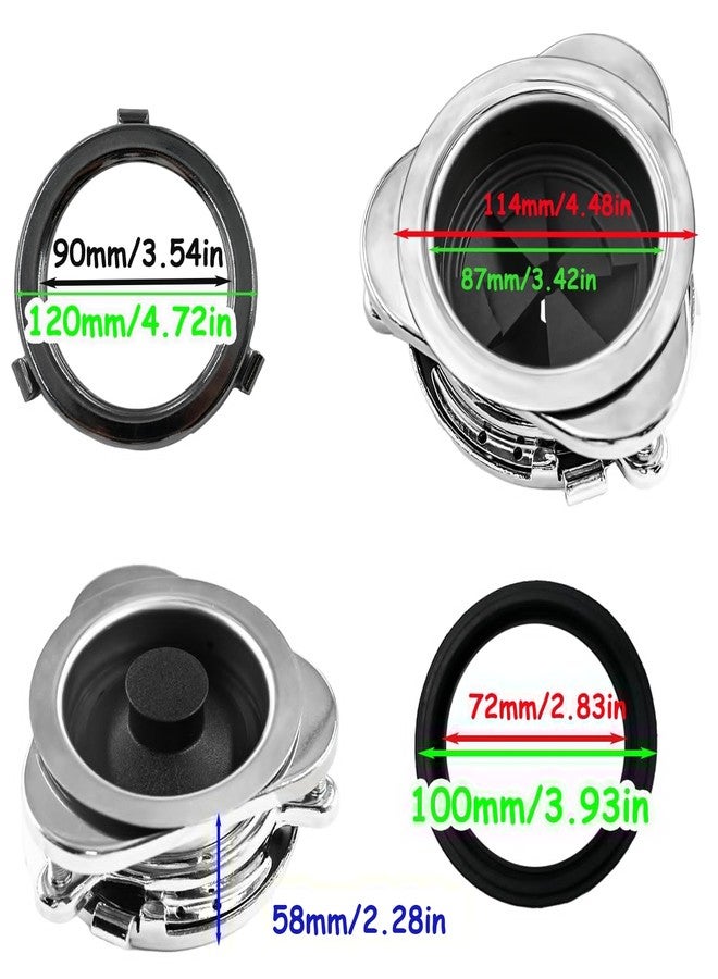 Anglepingping Garbage Disposal Flange Kit and Stopper for InSinkErator,3 Bolt Mount Stainless Steel Kitchen Sink Flange Parts with Stopper Compatible with InSinkErator Models Garbage Disposal(114mm) - Image 2
