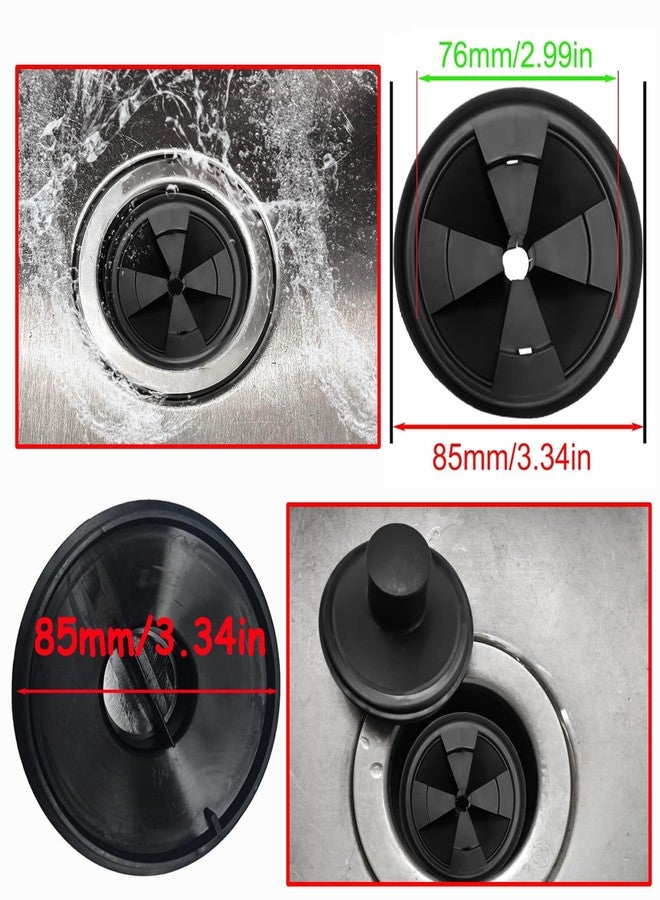 Anglepingping Garbage Disposal Flange Kit and Stopper for InSinkErator,3 Bolt Mount Stainless Steel Kitchen Sink Flange Parts with Stopper Compatible with InSinkErator Models Garbage Disposal(114mm) - Image 3