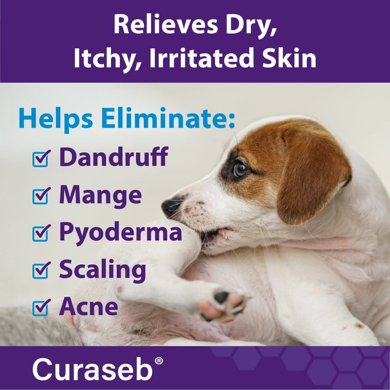 Bexley Labs Curaseb Benzoyl Peroxide Dog Shampoo â€“ Relieves Dandruff, Scaling, Scratching and Folliculitis, Veterinary Strength Formula - Image 2