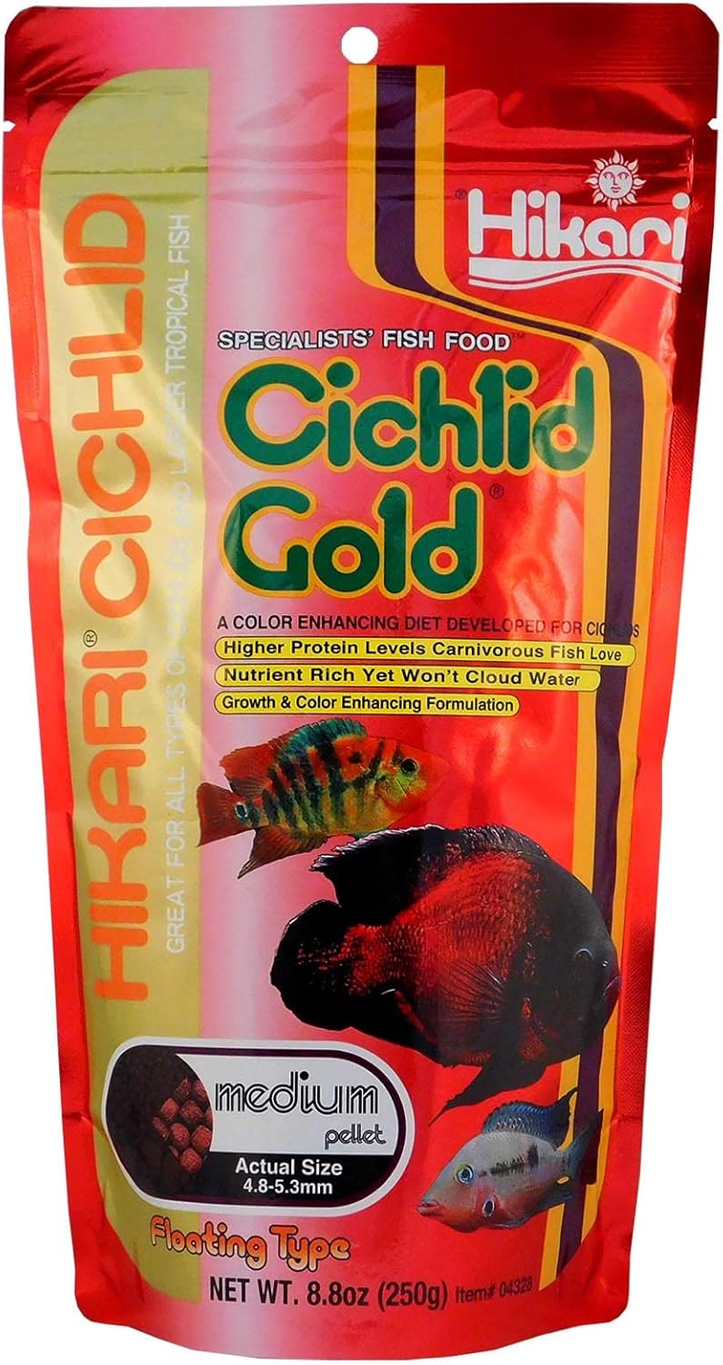 Hikari Cichlid Gold Fish Food - Medium Pellets, 250g - Image 1