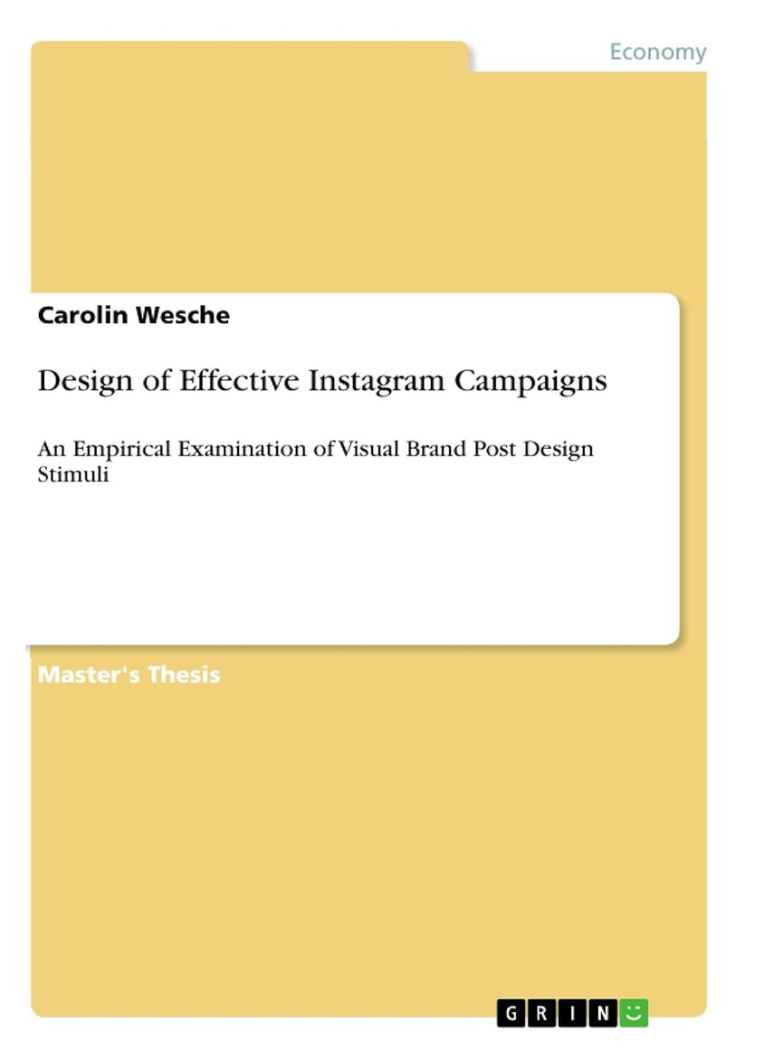 Design of Effective Instagram Campaigns: An Empirical Examination of Visual Brand Post Design Stimuli 