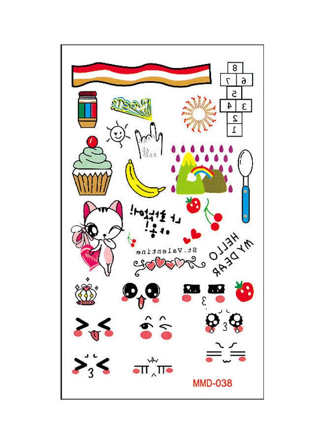 NIBEMINENT Waterproof Fashionable Temporary Tattoo Sticker Multicolour - Image 1