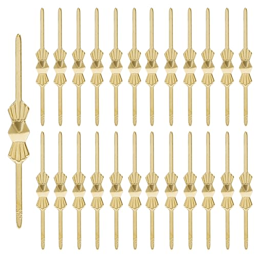 Murtenze 300Pcs Chandelier Connectors Clips Pins - Chandelier Replacements for Fastening Crystals Parts (40mm Gold) - Image 1
