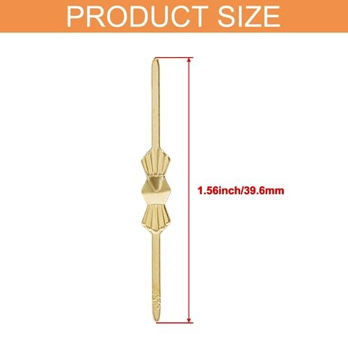 Murtenze 300Pcs Chandelier Connectors Clips Pins - Chandelier Replacements for Fastening Crystals Parts (40mm Gold) - Image 2