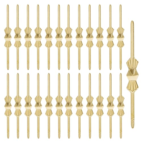 Murtenze 300Pcs Chandelier Connectors Clips Pins - Chandelier Replacements for Fastening Crystals Parts (40mm Gold) - Image 5