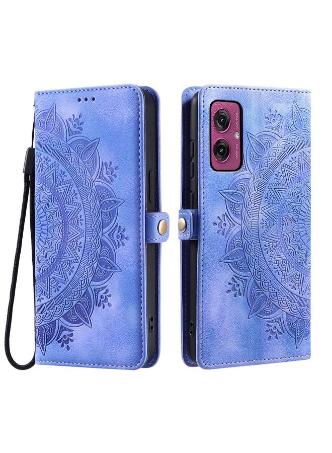 اس-توب جراب لهاتف موتورولا موتو جي 55 مصنوع من الجلد المنقوش بنقشة الطوطم - Image 2