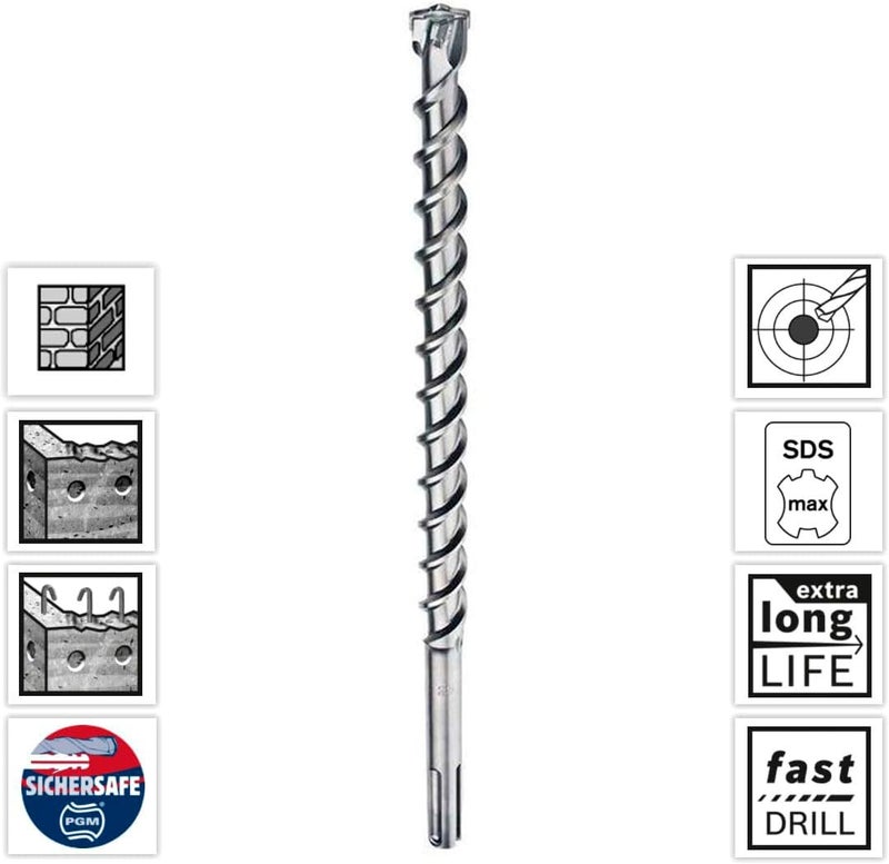 BOSCH Hammer Drill Bit Sds Max-8X -2608578602 - Image 2