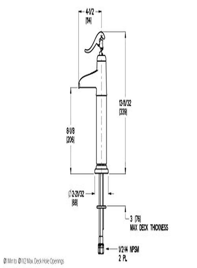 Pfister LG40YP0C Ashfield Single Control Vessel Bathroom Faucet in Polished Chrome, Water-Efficient Model - Image 3