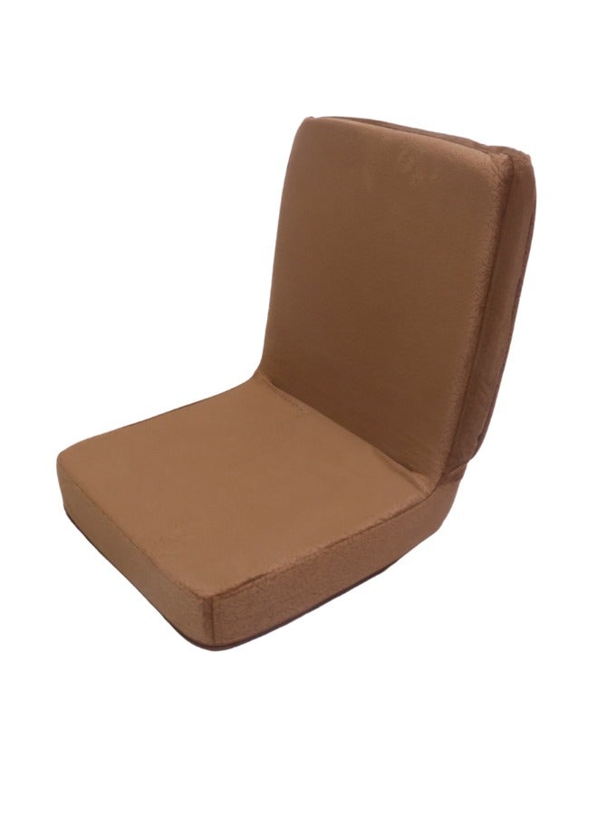 SMART HOME Traditional Arabic Folding Floor Chair with Fully Adjustable Backrest, Soft Velvet Upholstered Chair with Comfortable Inner Padding Suitable for Travel, Picnics, Camping and Outdoor Enjoyment - Image 3