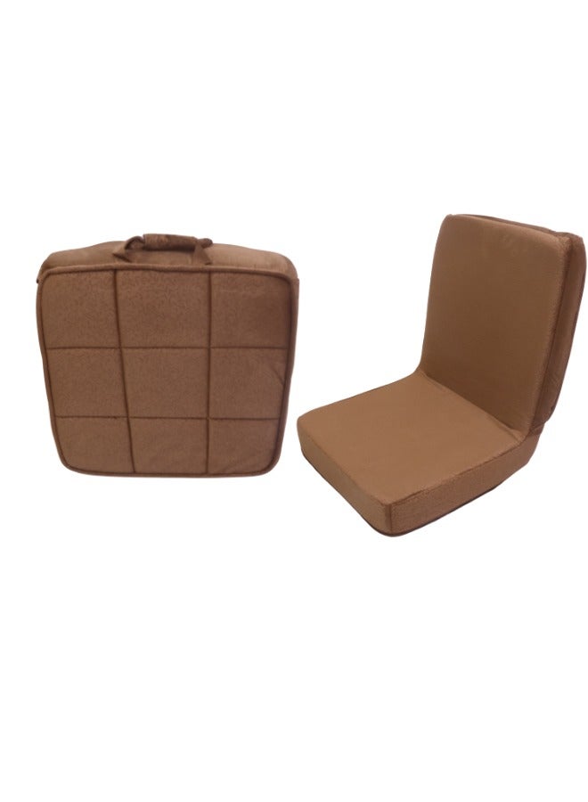 SMART HOME Traditional Arabic Folding Floor Chair with Fully Adjustable Backrest, Soft Velvet Upholstered Chair with Comfortable Inner Padding Suitable for Travel, Picnics, Camping and Outdoor Enjoyment - Image 5