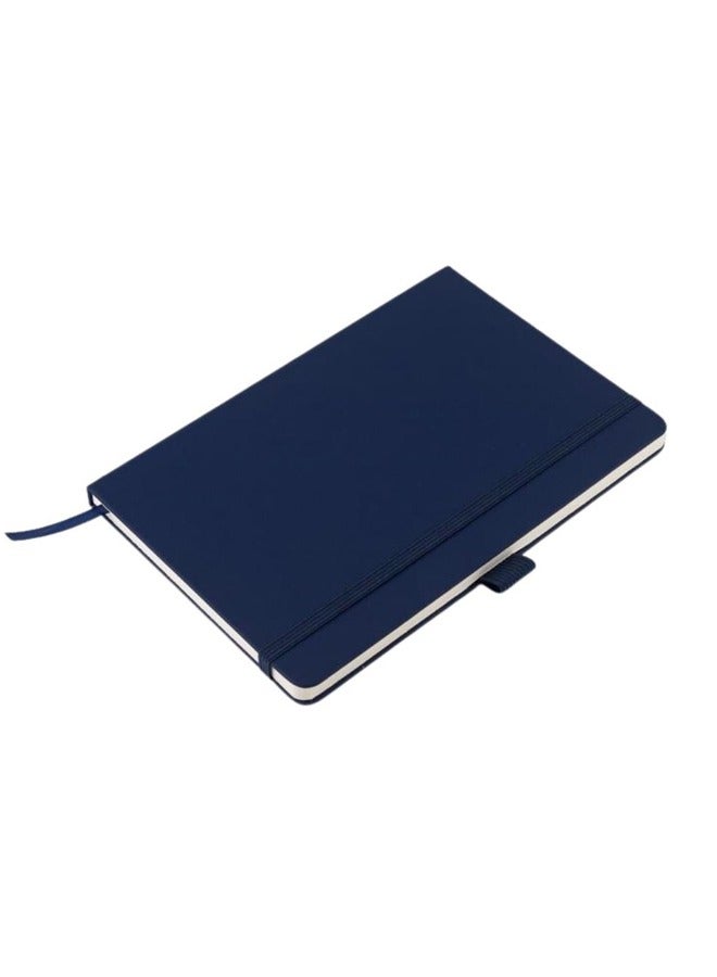 giftology A5 PU Notebook with Pen Loop & Satin Ribbon - Navy Blue - Image 3