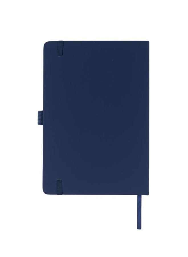 giftology A5 PU Notebook with Pen Loop & Satin Ribbon - Navy Blue - Image 2
