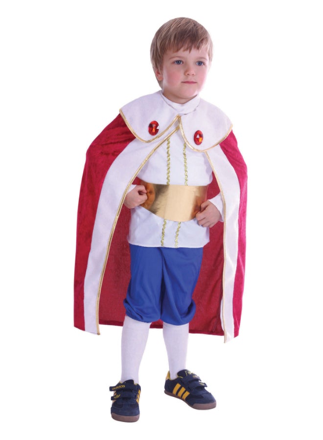 Rubies زي الملك للأطفال | رداء ملكي مع تاج وعصا | مقاس طفل (1-2 سنوات) - Image 1