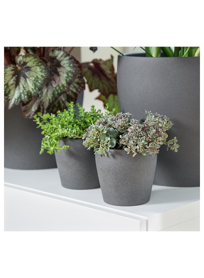 erorex Plant Pot, Dark Grey, 12 Cm - Image 2