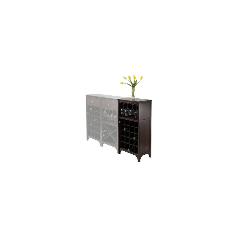 Winsome Winsome Ancona Wine Storage Dark Espresso 