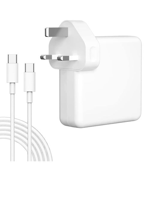 61W Type-C MacBook Pro Charger Fast Charging Mac Charger Power Adapter Compatible with MacBook Pro 14" MacBook Pro 13" 12" MacBook Air 13", Type-C Charging Adapter for Most Tablet Laptops