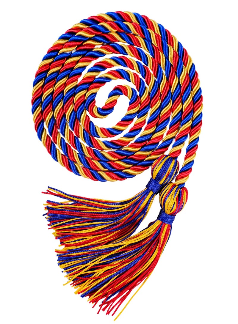 UIALECG Graduation Honor Cords 68 Long BlueRedGold