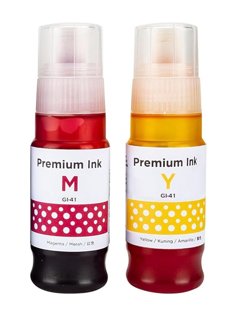 GI- 41 ink Magenta / Yellow Compatible for PIXMA G1420/G2420/G2460/G3420/G3460 Pack of 2