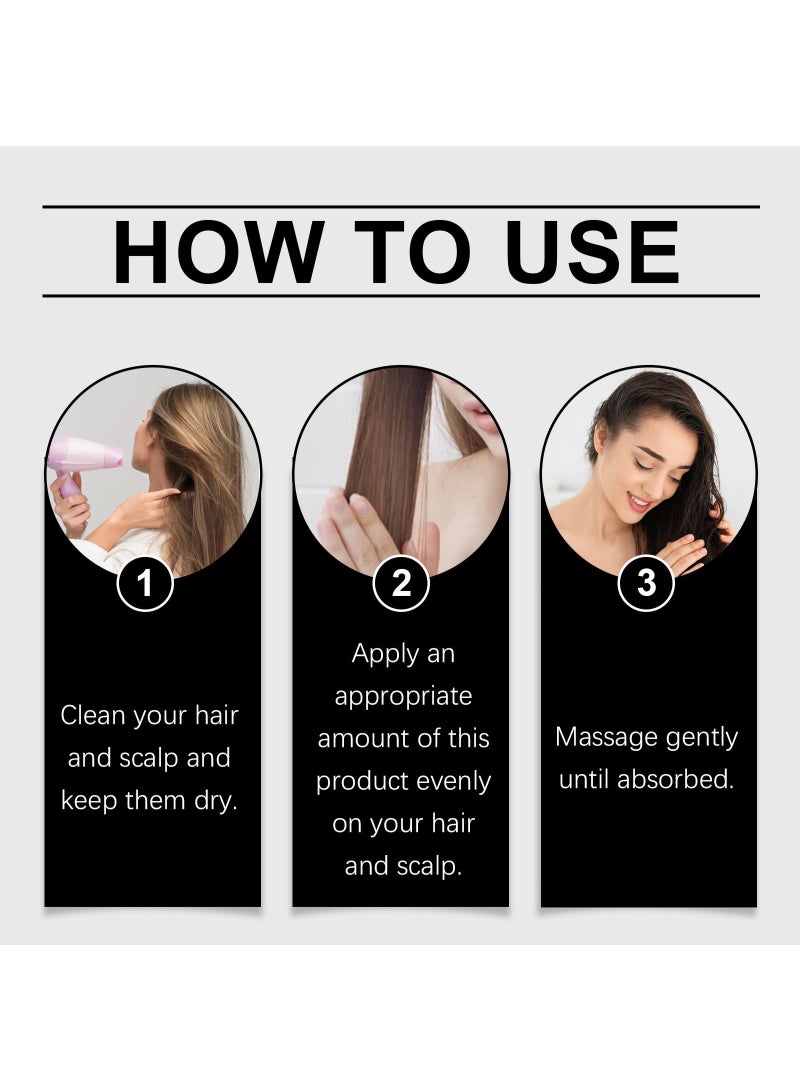 West Month Black Sesame Hair Serum, Black Rice  Rosemary Hair Care Oil for Dry, Frizzy  Split Ends, Smooth  Shiny Hair Treatment, 30ml - Image 4
