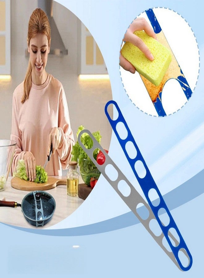 GRITOSE 3 Elastic Silicone Black Grey Blue Bands Reusable Jar Lid TiesSelf-Lock Silicone Tie for Bundling strap for Yoga Mat，crockpots,Cords, Kitchen Supplies - Image 5
