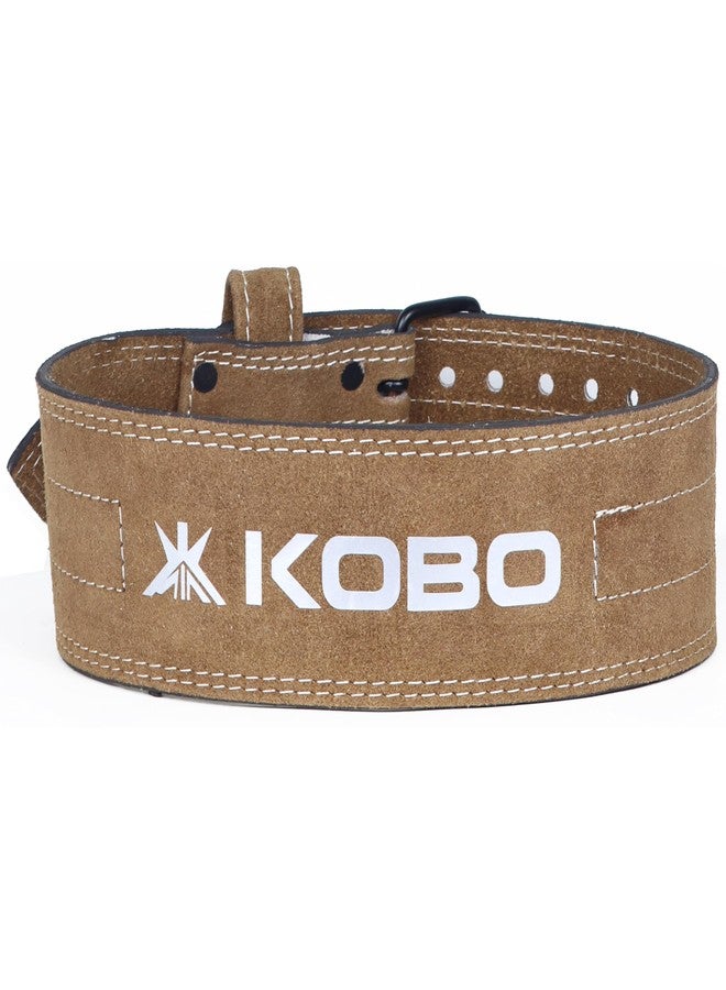 كوبو حزام رياضي Kobo ذو شوكات 6 مم لرفع الأثقال واللياقة البدنية، مصنوع من الجلد المدبوغ، يوفر دعمًا عريضًا للظهر بعرض 4 بوصات، مزود بـ 9 فتحات مزدوجة قابلة للتعديل، مناسب لتمارين رفع الأثقال وبناء الأجسام والرفعة المميتة والقرفصاء وتدريبات القوة، للرجال والنساء WTB-23 - Image 3