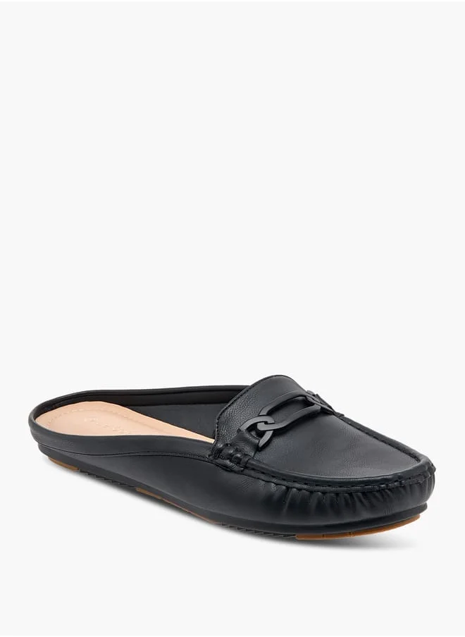 لو كونفورت Women Metal Accent Slip-On Mules