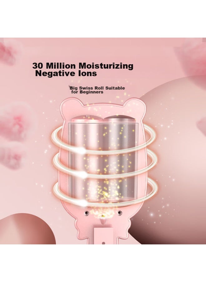 Aux Egg Roll Curler 32mm, Korean-style Egg Roll Clip, Negative Ion Hair Protection Egg Curler, Wool Large Curl Wave Wavy Volumizing Curling Iron - Image 3