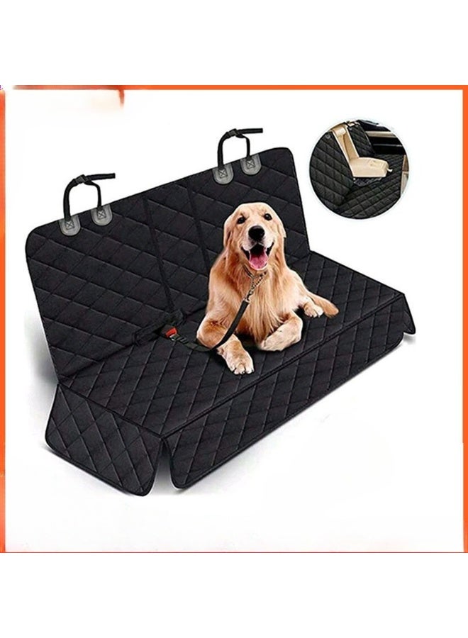 CKIKH dog car seat cover, waterproof, scratch-resistant, non-slip hammock style, durable car trunk mat cover, with pet safety belt, suitable for cars and trucks. - Image 2