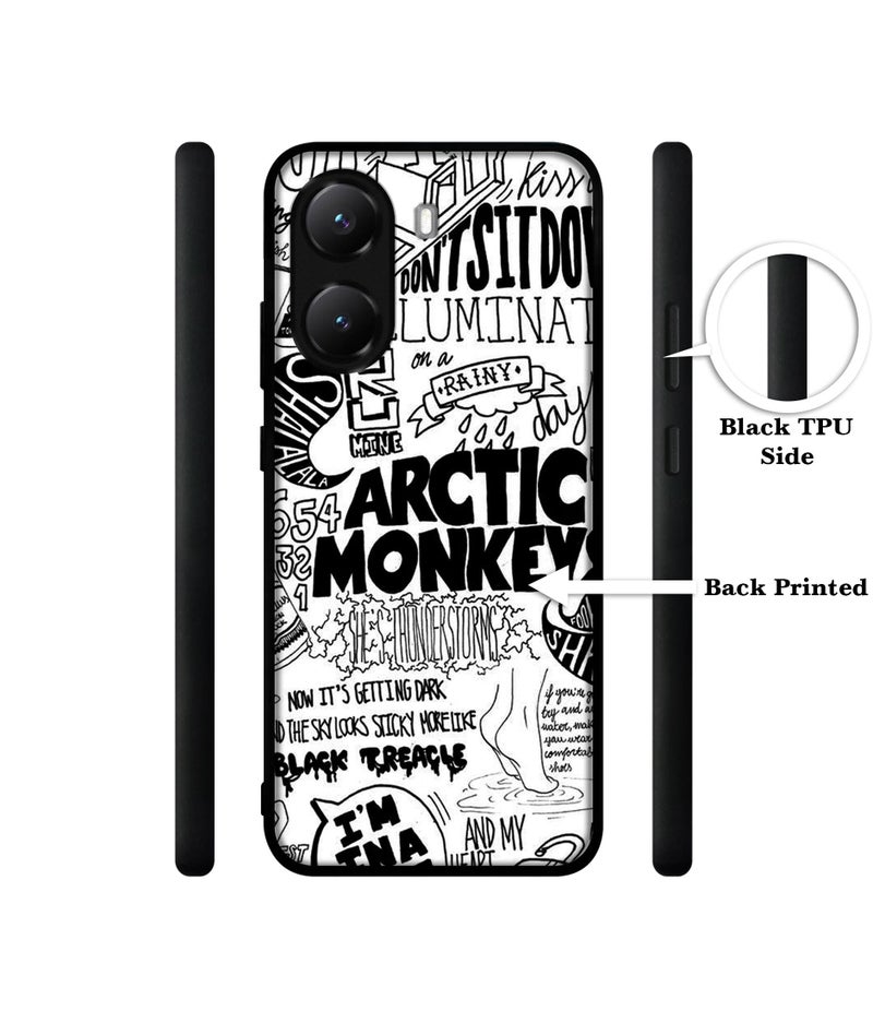 Casotec Arctic Monkeys Pattern Design Premium 2D Printed Metal Back Case Cover for Poco X7 Pro 5G - Image 2