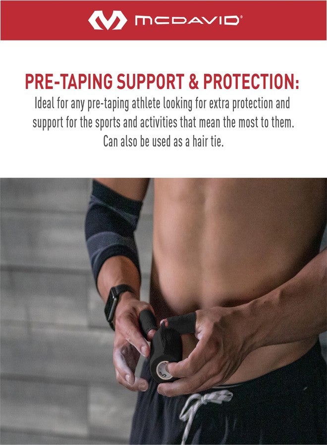 McDavid Athletic Foam UnderWrap, Lightweight Sports Wrap for Pre-Taping Support & Protection, All-Day Comfort, Black, 2-Pack (30 yards each) - Image 3