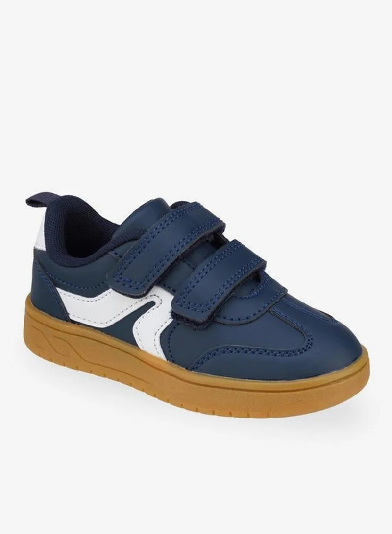 جونيورز Boys Hook & Loop Ankle School Sneakers